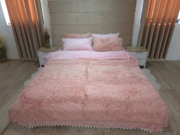 Lenjerie Cocolino Fluffy Pufoasa -Pat De 2 Persoane cu 6 piese - COF25