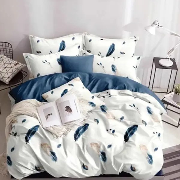 Lenjerie cu Elastic 180x200 Cool Feather (Bumbac Satinat)