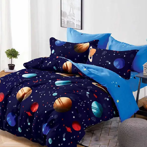 Lenjerie cu Elastic 180x200 Cosmos, 6 Piese (Finet)