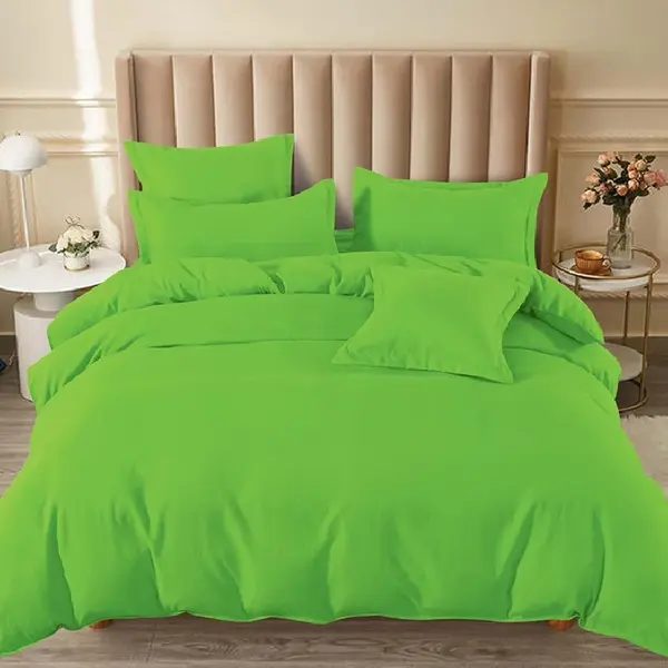 Lenjerie cu Elastic 180x200 Junne Verde neon 6 Piese (Finet)