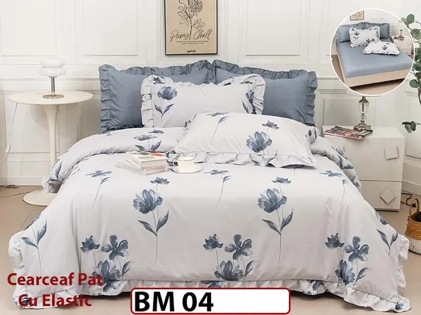 Lenjerie Cu Elastic din Bumbac Finetat cu volanase - BM 04