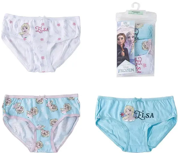 Lenjerie de corp pentru copii Cerda - Frozen, 3 bucăți, 4-5 ani