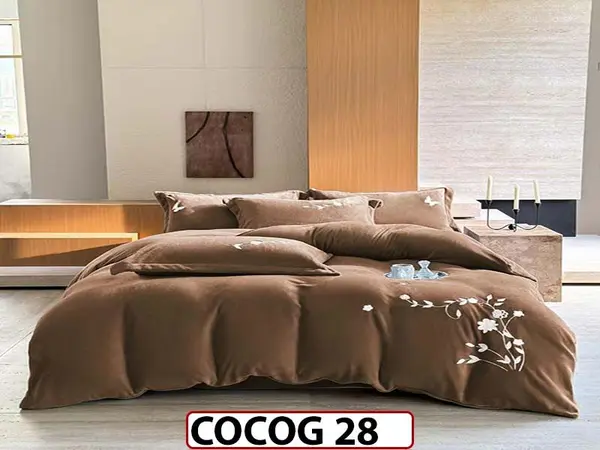 Lenjerie De Pat Cocolino de 2 Persoane cu 4 piese - COCOG 28