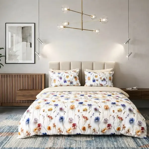 Lenjerie de pat Cotton Pro 100% bumbac – imprimare digitală (Morning Blossom)