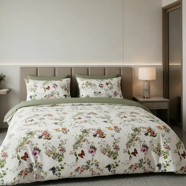 Lenjerie de pat Cotton Pro 100% bumbac – imprimare digitală (Paradise of Butterfly)
