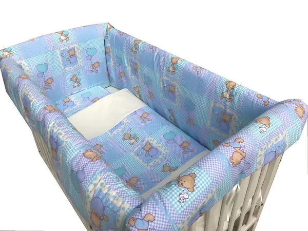 Lenjerie de pat Maxi Ursuleti pe albastru 140x70 cm