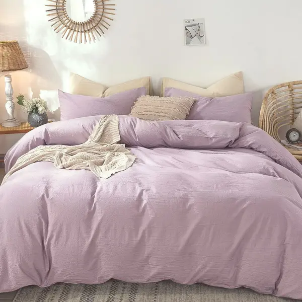 Lenjerie de pat Percale 2PXXL, 4 piese, cearceaf pat clasic 240cm x 260cm, cearceaf pilota 200cm x 230cm, 2 fete perna 50 x 70, ROZ