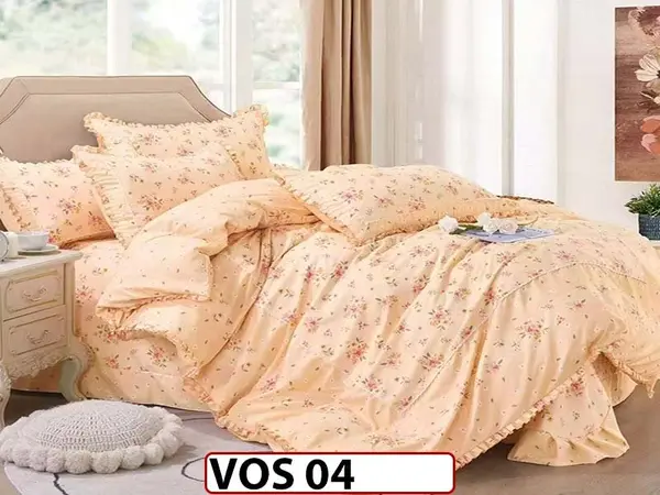 Lenjerie DELUXE din Bumbac Finetat cu volanase - VOS 04
