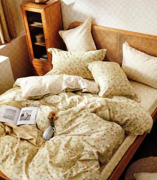 Lenjerie din bumbac 100% 4 piese CasaNewConcept - B 041