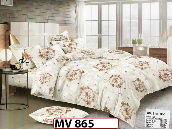 Lenjerie din bumbac Satinat 4 piese Casa New Concept - MV 865