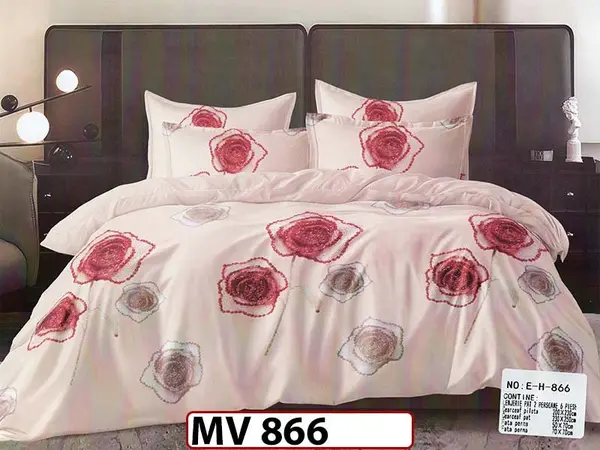 Lenjerie din bumbac Satinat 4 piese Casa New Concept - MV 866