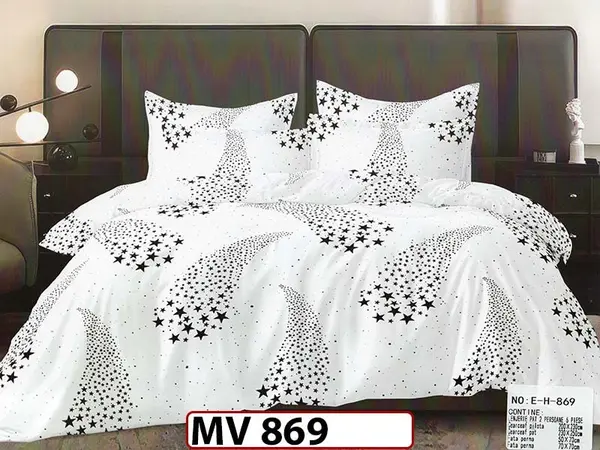 Lenjerie din bumbac Satinat 4 piese Casa New Concept - MV 869