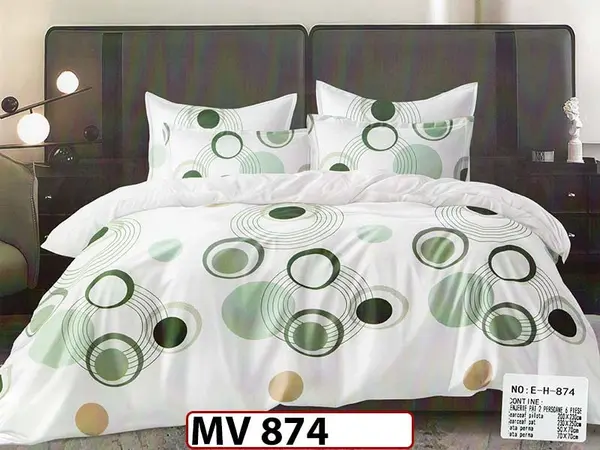 Lenjerie din bumbac Satinat 4 piese Casa New Concept - MV 874