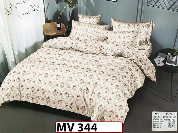 Lenjerie din bumbac Satinat 4 piese Casa New Concept - MV344