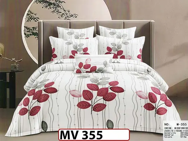 Lenjerie din bumbac Satinat 4 piese Casa New Concept - MV355