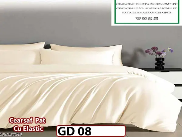 Lenjerie din Bumbac Satinat 4 Piese - GD 08