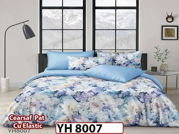 Lenjerie din Bumbac Satinat 4 Piese - YH 8007