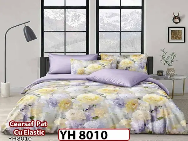 Lenjerie din Bumbac Satinat 4 Piese - YH 8010