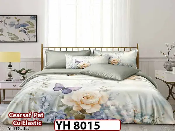 Lenjerie din Bumbac Satinat 4 Piese - YH 8015