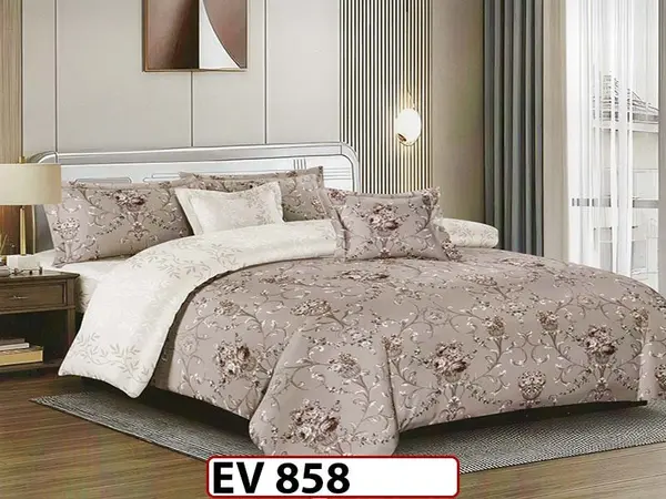 Lenjerie din bumbac Satinat 6 piese Casa New Concept - EV 858