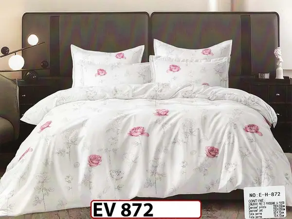 Lenjerie din bumbac Satinat 6 piese Casa New Concept - EV 872