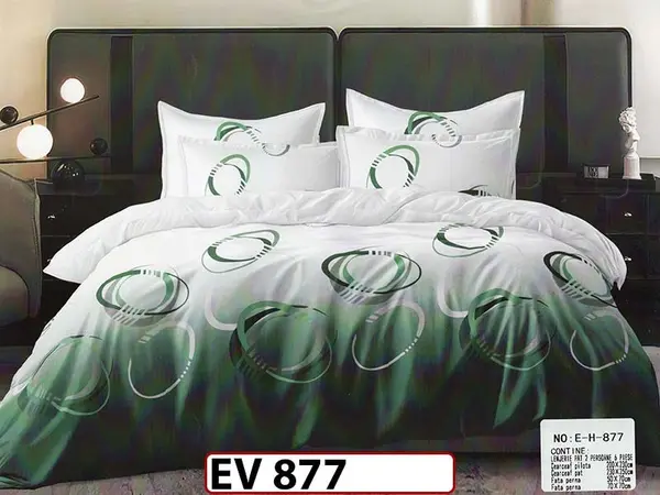 Lenjerie din bumbac Satinat 6 piese Casa New Concept - EV 877