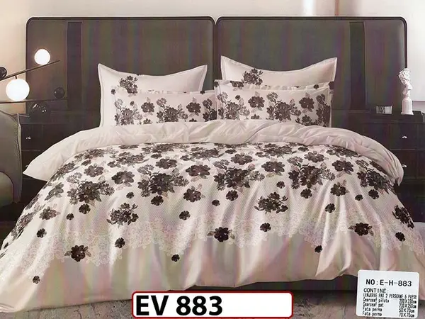 Lenjerie din bumbac Satinat 6 piese Casa New Concept - EV 883