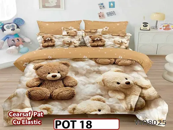 Lenjerie din Finet 5D cu Elastic 4 Piese - POT18