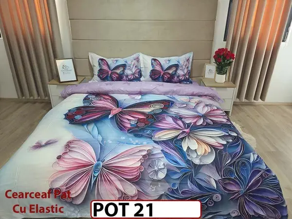 Lenjerie din Finet 5D cu Elastic 4 Piese - POT21