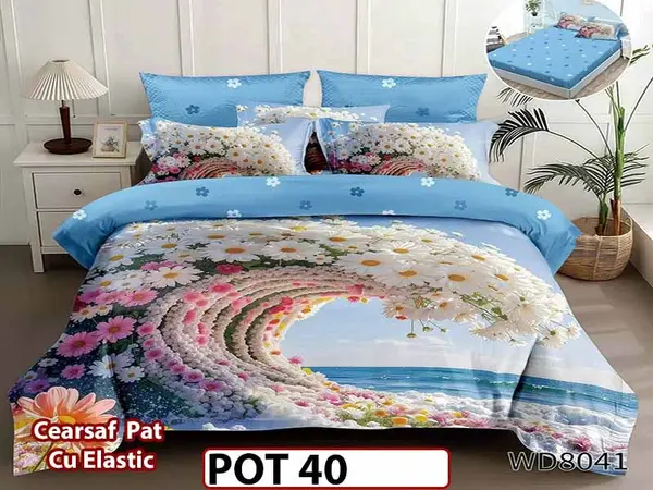 Lenjerie din Finet 5D cu Elastic 4 Piese - POT40