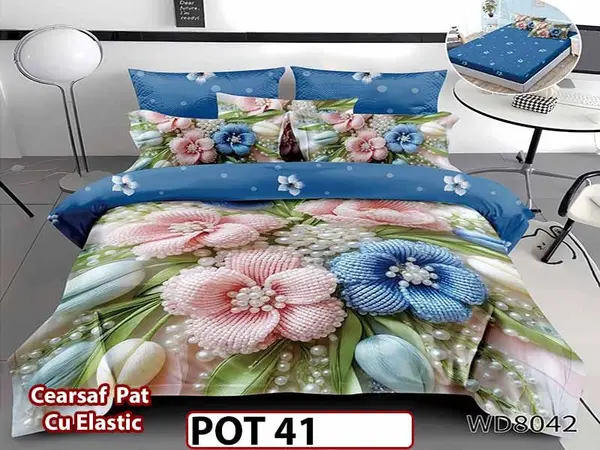 Lenjerie din Finet 5D cu Elastic 4 Piese - POT41