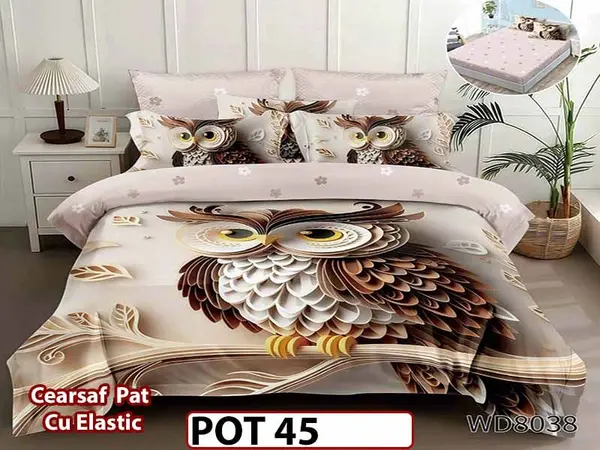 Lenjerie din Finet 5D cu Elastic 4 Piese - POT45