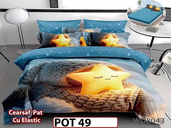 Lenjerie din Finet 5D cu Elastic 4 Piese - POT49