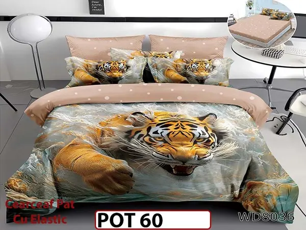 Lenjerie din Finet 5D cu Elastic 4 Piese - POT60