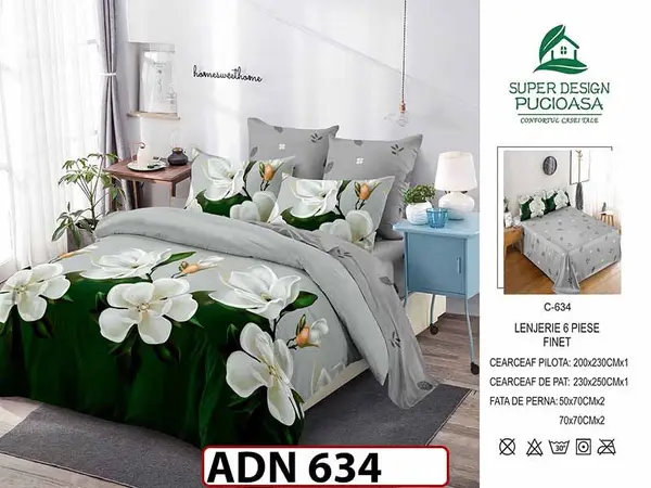 Lenjerie din finet 6 piese - ADN 634