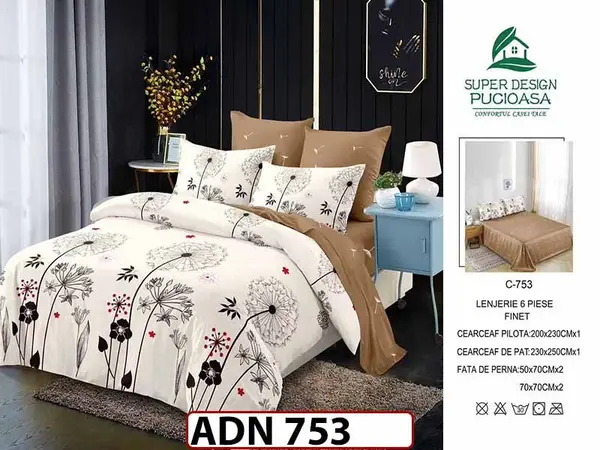 Lenjerie din finet 6 piese - ADN 753