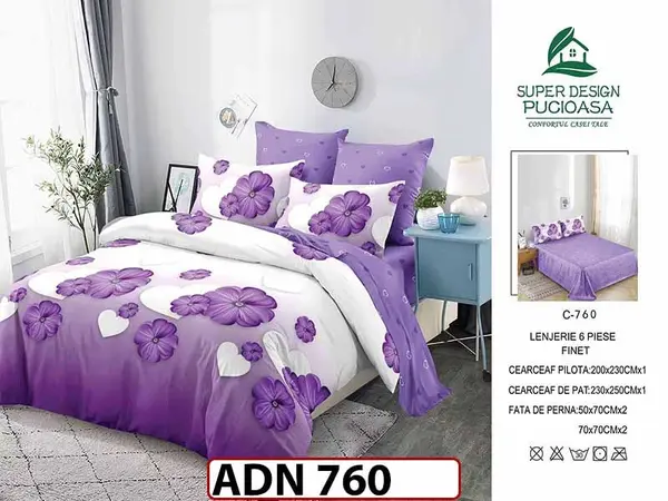 Lenjerie din finet 6 piese - ADN 760
