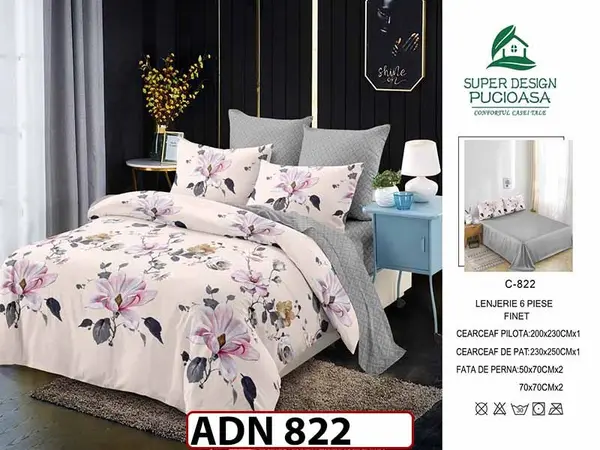 Lenjerie din finet 6 piese - ADN 822