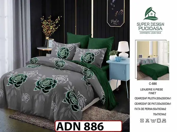 Lenjerie din finet 6 piese - ADN 886
