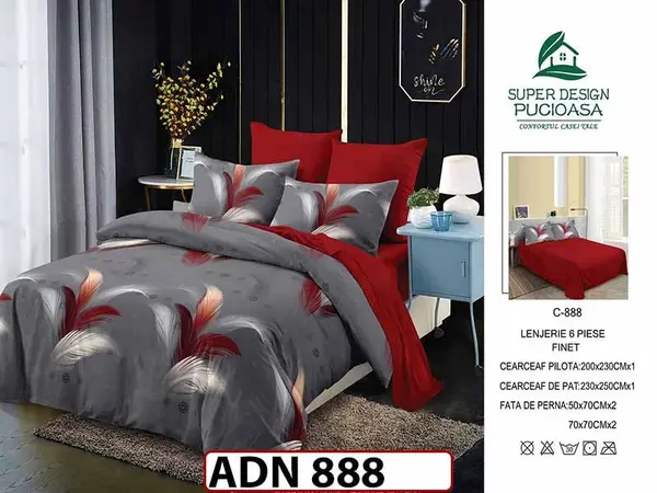 Lenjerie din finet 6 piese - ADN 888