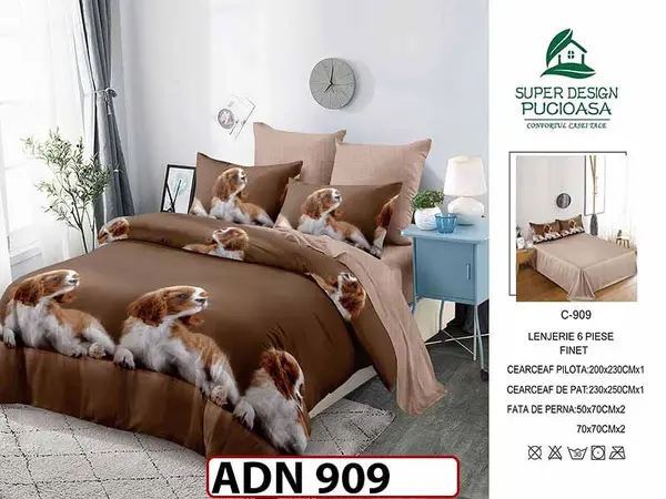 Lenjerie din finet 6 piese - ADN 909