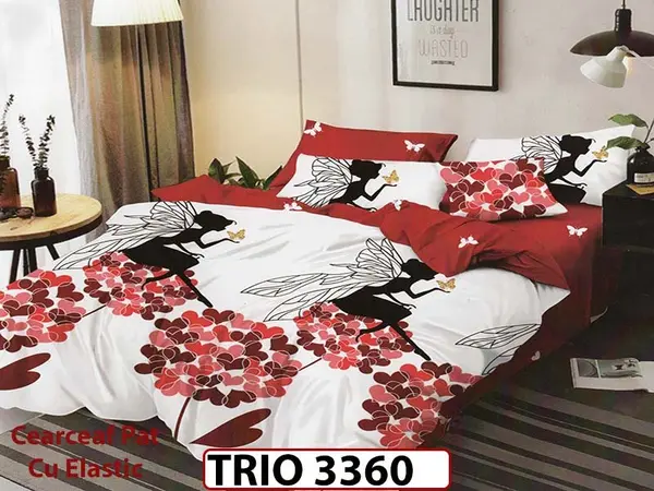 Lenjerie din finet 6 piese cu elastic - TRIO3360