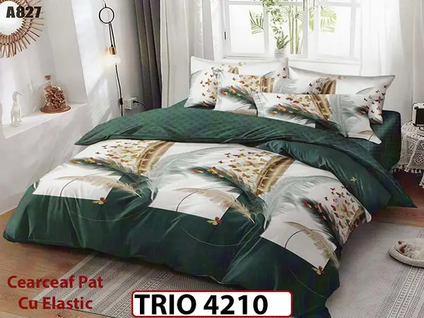 Lenjerie din finet 6 piese cu elastic - TRIO4210
