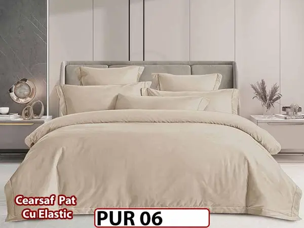 Lenjerie din Finet Fin 4 Piese cu Elastic - PUR 06