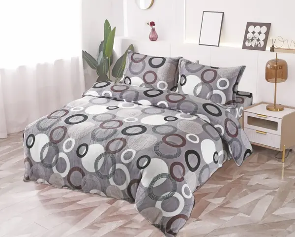 Lenjerie Jess Brown cocolino cu Elastic 180x200 (Cocolino)