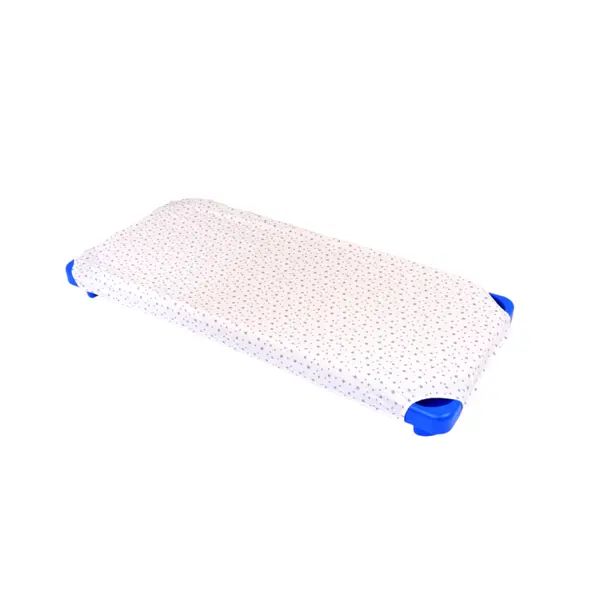 Lenjerie patut cresa si gradinita 5 piese model Stelute mici bleu