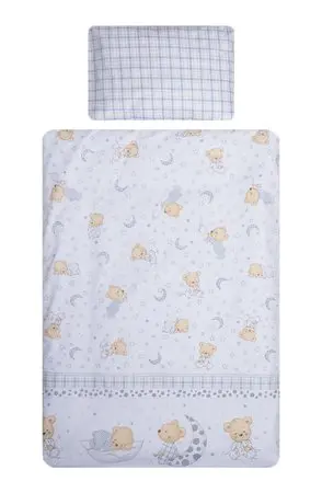 Lenjerie patut cu 3 piese 120x60 cm fete de schimb Ursuleti 016