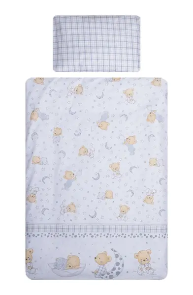 Lenjerie patut cu 5 piese 140x70 cm Ursuleti 016