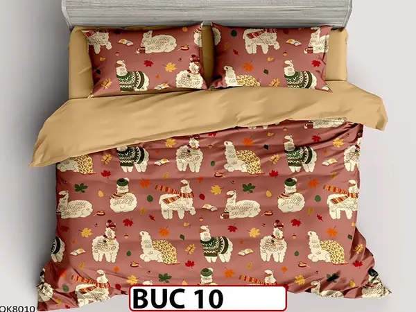 Lenjerie pentru 1 persoana din bumbac 100% 4 piese -BUC10