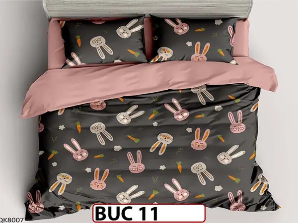 Lenjerie pentru 1 persoana din bumbac 100% 4 piese -BUC11